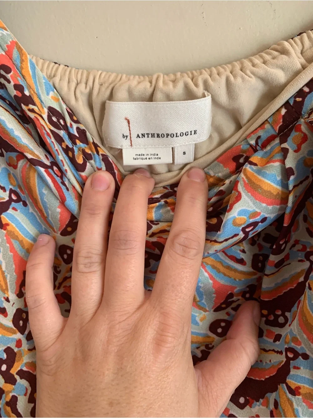 Anthropologie Multicolor Fringe Mini Skirt Beach Style Women Size Small